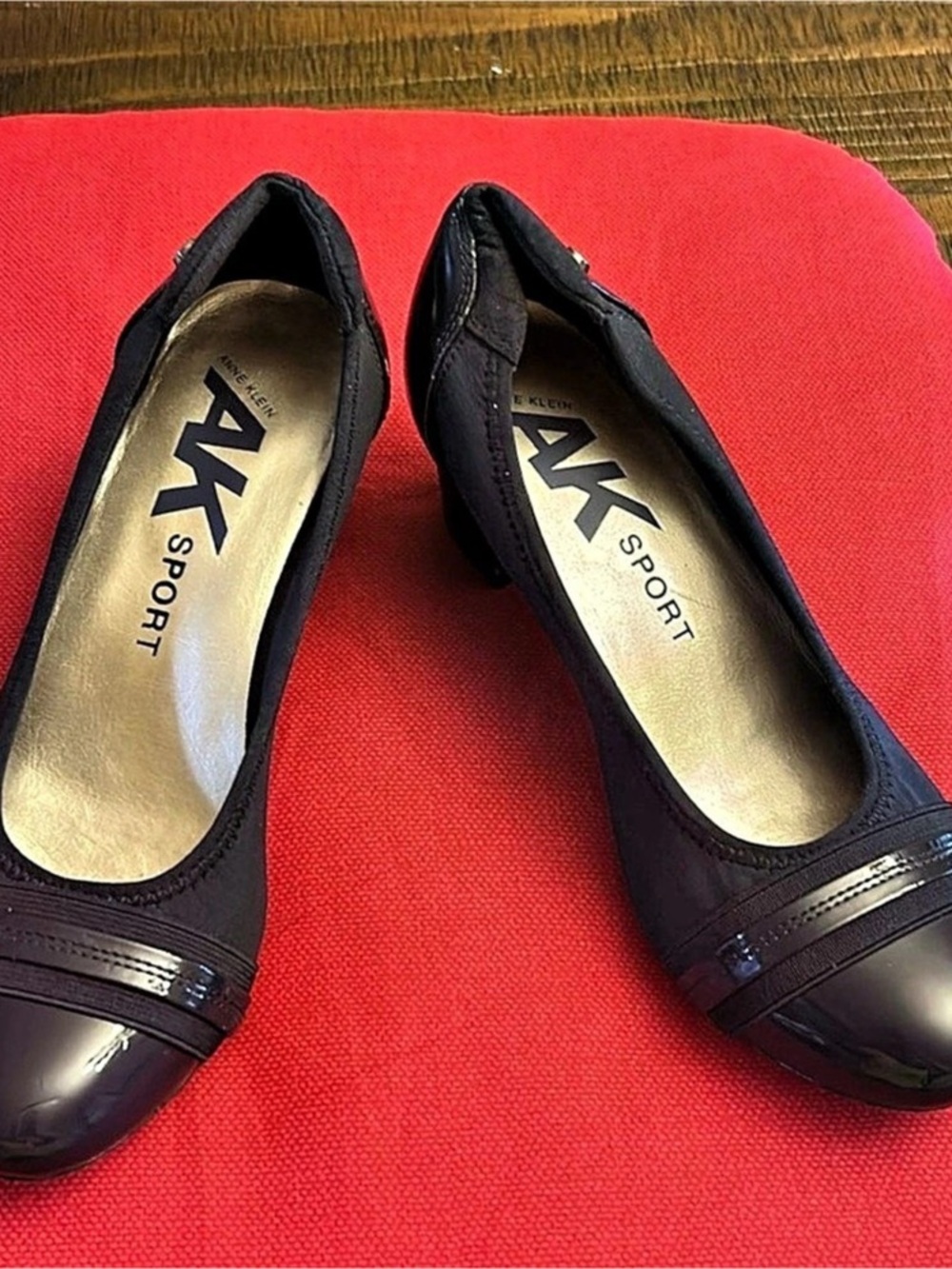 AK Sport patent toe pumps Black Patent Toe Heels